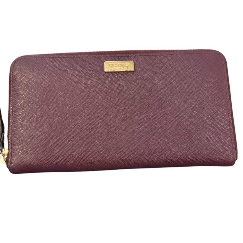 Kate Spade Burgundy Wallet - Picture 3 of 5